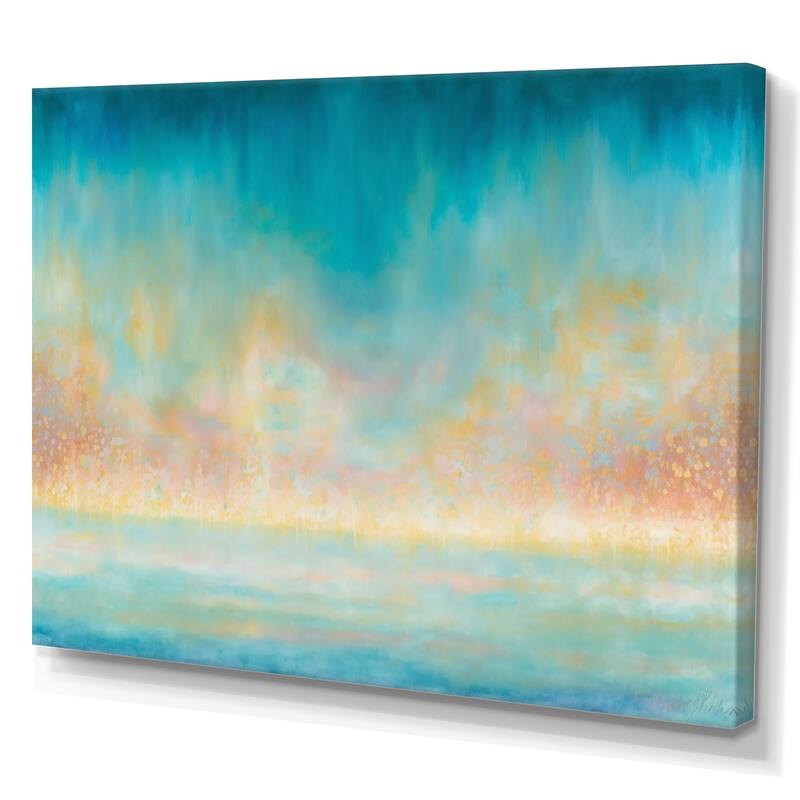 Designart "The Awakening Of Dawn III" Abstract Liquid Ink Canvas Wall Art Bed Bath & Beyond